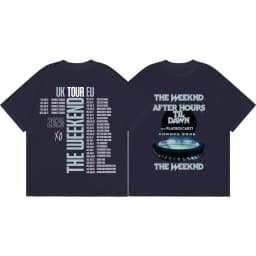 The Weeknd After Hours Til Dawn Tour 2026 Merch T Shirts Fashion Hip Hop Short Sleeve T-shirts Men Women Casual Cotton T-shirt