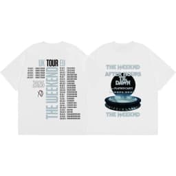 The Weeknd After Hours Til Dawn Tour 2026 Merch T Shirts Fashion Hip Hop Short Sleeve T-shirts Men Women Casual Cotton T-shirt