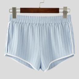 Men's Ribbed Athletic Shorts High Waist Contrast Trim Bodybuilding Gym Shorts Summer Quick Dry Workout Short Pants Fitness Short