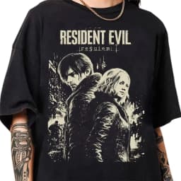 2026 Retro Resident Evil Requiem T-shirt, Resident Evil Game T-shirt, Summer New Retro Unisex Casual Fashion T-shirt
