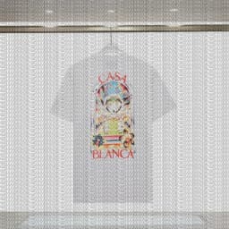 Cotton New Casablanca Dream Gate Printed T-shirt 2026 High Quality Loose Sports T-shirt Top for Men and Women Adults