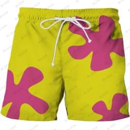 Summer New 3D Anime Men Women Patrick Star Board Shorts Trunks Quick Dry Beach Swiming Shorts Hip Hop Short Pants Beach Clothes