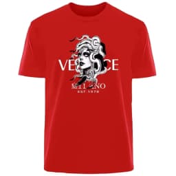 New Italian Popular Luxury Brand Summer Medusa Headshot Printing Daily Commuting Sports Men And Women The Same T-shirt