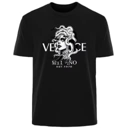 New Italian Popular Luxury Brand Summer Medusa Headshot Printing Daily Commuting Sports Men And Women The Same T-shirt