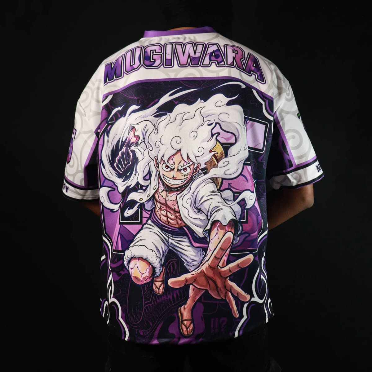 Monkey D. Luffy 5th gear Oversized Jersey One Piece Graphic T-shirt Summer Sports Leisure Men's T-Shirt Clothing Tee Woman 