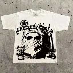 Graphic T-shirt Men Women Vintage Top Hip Hop Streetwear Oversized Tshirt Short Sleeve Casual Clothing Summer Fashion Trendy Tee