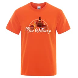 Malt Whiskey Printed T-Shirt Funny Alcohol Drunk Mens Short Sleeve Loose Oversized Tees Fashion Street Clothing Summer Tops