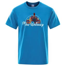 Malt Whiskey Printed T-Shirt Funny Alcohol Drunk Mens Short Sleeve Loose Oversized Tees Fashion Street Clothing Summer Tops