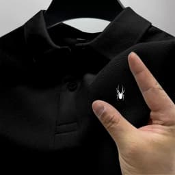 2026 Hot Sale Men's Summer Casual Breathable Comfortable Polo Shirt Men's Solid Color High Quality Short Sleeve T-Shirt 
