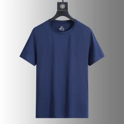 Men's Silk Ice Round Collar T-shirt, Simple Running Fitness Suit, Breathable Thin T-shirt, Quick Dry T-shirt, Summer