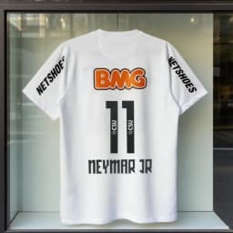 Classic Vintage 11-12 Santossi Family Cotton Football Jerseys Vintage Little Neymar Football Adults Men Women's Kids Wear Shirts