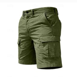 Summer Casual Cargo Shorts Men's Jogging Climbing Sports Short Elastic Waist Solid Color Male Jogger Work Hiking Shorts