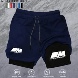 2026New Men's Fitness Training Shorts Summer 2 In 1 Quick Dry Gym Beach Running Double-deck Shorts Outdoor Sportswear Men shorts