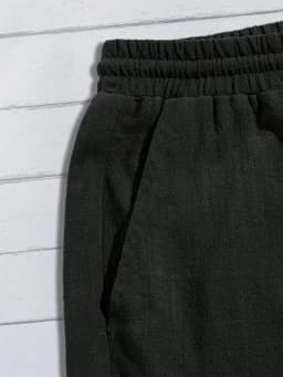 Summer Thin Linen Shorts for Men, Loose and Casual, Five-Inch Pants, Cotton and Linen, Breathable, Suitable for Beach and Sports
