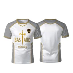 Blue Lock Anime Bastard Mnchen Jersey White Maillot Men's Football T-shirt Kaiser Isagi Cosplay Tops Breathable Sports Men Tees