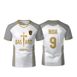 Blue Lock Anime Bastard Mnchen Jersey White Maillot Men's Football T-shirt Kaiser Isagi Cosplay Tops Breathable Sports Men Tees