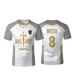 Blue Lock Anime Bastard Mnchen Jersey White Maillot Men's Football T-shirt Kaiser Isagi Cosplay Tops Breathable Sports Men Tees
