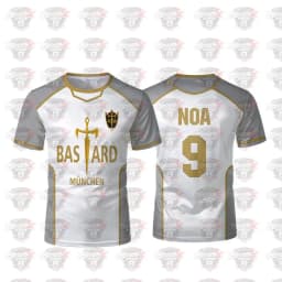 Blue Lock Anime Bastard Mnchen Jersey White Maillot Men's Football T-shirt Kaiser Isagi Cosplay Tops Breathable Sports Men Tees