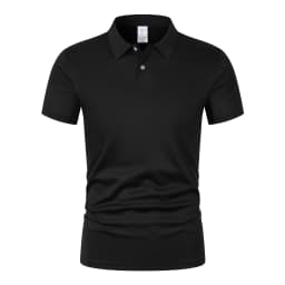 Solid color polo shirt ultra-light men's quick-drying breathable sweat-wicking shirt suitable for fitness gym and running
