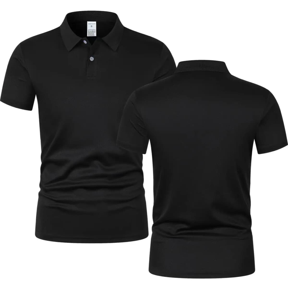 Solid color polo shirt ultra-light men's quick-drying breathable sweat-wicking shirt suitable for fitness gym and running