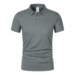 Solid color polo shirt ultra-light men's quick-drying breathable sweat-wicking shirt suitable for fitness gym and running