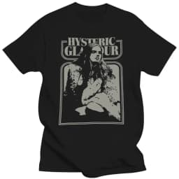 Hysteric Glamour Printed T-shirt Man Women Cotton T-shirt Men's T-shirts 2026 Summer Men's Clothing Tops High Quality Streetwear
