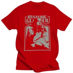 Hysteric Glamour Printed T-shirt Man Women Cotton T-shirt Men's T-shirts 2026 Summer Men's Clothing Tops High Quality Streetwear