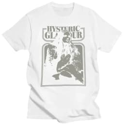 Hysteric Glamour Printed T-shirt Man Women Cotton T-shirt Men's T-shirts 2026 Summer Men's Clothing Tops High Quality Streetwear