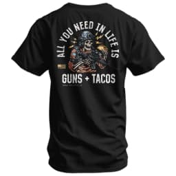All You Need in Life Is Tacos Men's T-Shirt - Combat Iron Military T-shirt - Suitable for Sports Wear Pure Cotton
