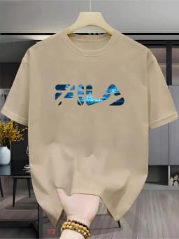 2D printed men's loose summer T-shirt, printed round neck casual tight T-shirt, short sleeved T-shirt