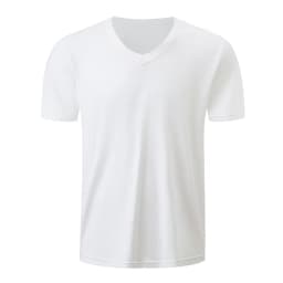 1/2/3 Piece Men's Solid Color Four Season Short Sleeved V-neck Sports And Comfortable Plus Size Youth Casual Base T-shirt