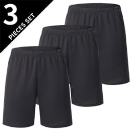 1/3 Piece Men's Short Pants Youthful Summer Pants Pure Color Breathable Sporty Comfortable Versatile Five-Pocket Pants