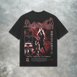Vintage Devil May Cry Tee Y2K Retro Game T-shirt Pure Cotton Men Women Short Sleeve High Quality Male Female Clothing Streetwear