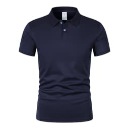 Solid color polo shirt ultra-light men's quick-drying breathable sweat-wicking shirt suitable for fitness gym and running
