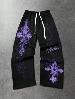 Summer Hot Sale Y2K Letter Flame Star Print Wide Leg Sweatpants Unisex Drawstring Loose Hip Hop Streetwear Casual Long Trousers