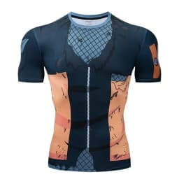 Red Nightwing Short Sleeve Compression Shirts Thanos 3D Printed T shirts Men NEW Crossfit Top For Male Fitness Clothing