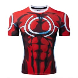 Red Nightwing Short Sleeve Compression Shirts Thanos 3D Printed T shirts Men NEW Crossfit Top For Male Fitness Clothing