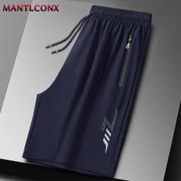 Fashion Sports Shorts Men New Comfortable Elastic Waist Shorts Male Breathable Quick Dry Men's Short Pants Men Bottom Black XXXL