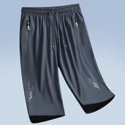 Fashion Sports Shorts Men New Comfortable Elastic Waist Shorts Male Breathable Quick Dry Men's Short Pants Men Bottom Black XXXL