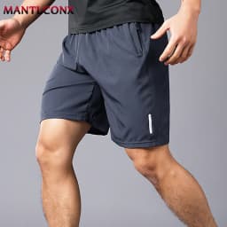 Fashion Sports Shorts Men New Comfortable Elastic Waist Shorts Male Breathable Quick Dry Men's Short Pants Men Bottom Black XXXL