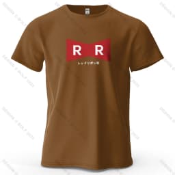Red Ribbon Army Printed Men's T-Shirt 100% Cotton Oversized Anime Graphic Tees for Women Tops Tees Casual Streetwear