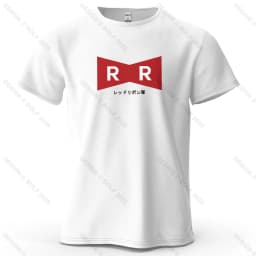 Red Ribbon Army Printed Men's T-Shirt 100% Cotton Oversized Anime Graphic Tees for Women Tops Tees Casual Streetwear