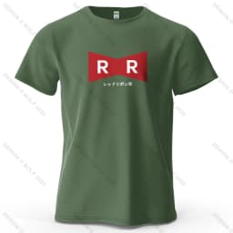 Red Ribbon Army Printed Men's T-Shirt 100% Cotton Oversized Anime Graphic Tees for Women Tops Tees Casual Streetwear