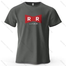 Red Ribbon Army Printed Men's T-Shirt 100% Cotton Oversized Anime Graphic Tees for Women Tops Tees Casual Streetwear