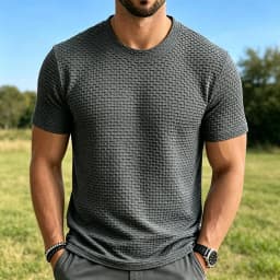 Ice Silk Mesh T-shirt Men's Short Sleeve Round Neck Tshirt Man Summer Half Sleeve Men Thin Solid Color Sports Tees Tops