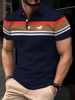 2026 Summer New Style Men's Polo Shirt - Breathable Lightweight Casual Fashionable 3D Print - Streetwear Men's Clothing