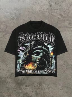 Valley & Dreams Retro Dark Style Y2k Street Trendy Brand T-Shirt Cotton Graphic Tee Men Women Summer Streetwear