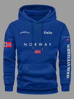 NORWAY Flag Hoodies Men Women Outdoor Sport Street Adventure Fitness Running Street Casual Autumn Winter Sweatshirt Top Clothing
