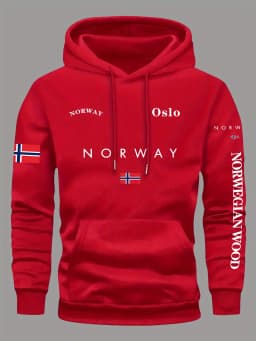 NORWAY Flag Hoodies Men Women Outdoor Sport Street Adventure Fitness Running Street Casual Autumn Winter Sweatshirt Top Clothing