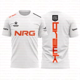 NRG Team 2026 White New Uniform T-shirt Fashion Esports Game Club Valorant Ethan Tops Men Streetwear Short Sleeved Crew Neck Tee